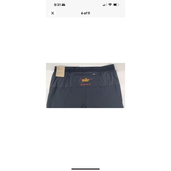 Nike Stride FZ2708-010 Men Sz Small Dri-FIT 5" Blue Ribbon Run Club Shorts Black - Picture 11 of 11